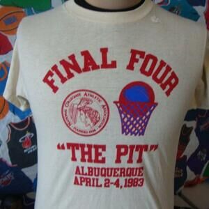 1983 Albuquerque Final Four Basketball Retro Graphic T-Shirt